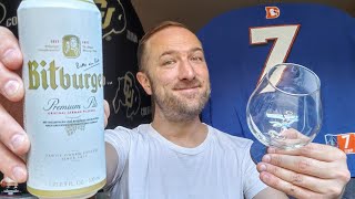 Bitburger Premium Pils 🍺 German Beer Review 🍻👍 [upl. by Gnex858]