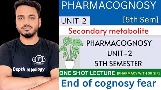 Pharmacognosy 5th sem unit 2  Secondary metabolite  biosources  therapeutic uses pharmacognosy [upl. by Boy]