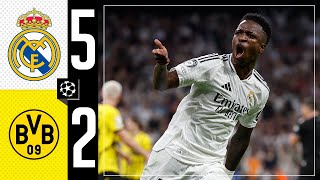 HIGHLIGHTS  Real Madrid 52 Borussia Dortmund  Champions League 202425 [upl. by Yetac]