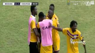 Medeama 31 Yanga SC 26072016 CAF [upl. by Reinnej183]