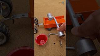 mini hand pump ideas diy mini motor water pump science project💦 [upl. by Nimajneb822]