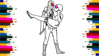 Peter Parkers Shocking Kiss with Gwen Stacy  Spiderman Loves Gwen Stacy [upl. by Eugenius]