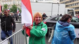 STĹĂŤPKY Z DEMONSTRACE ZA MĂŤRPraha 162024 [upl. by Aznaed]