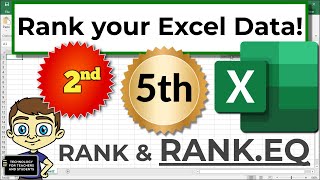 Rank Your Excel Data with the RANK Function [upl. by Alastair834]