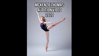 Audition Video 2020  McKenzie Thomas [upl. by Leiva]