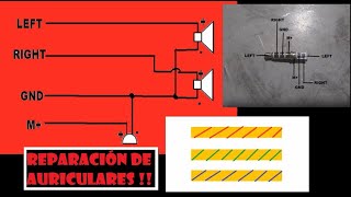 REPARACION DE AURICULARES DIAGRAMA  TRUCOS  PRACTICA [upl. by Jacob255]