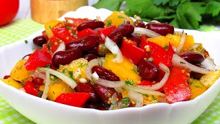 Вкуснейший САЛАТ С Фасолью Простой и Вкусный Салат ЗА 10 Минут Салат С Консервированной Фасолью [upl. by Eelame826]