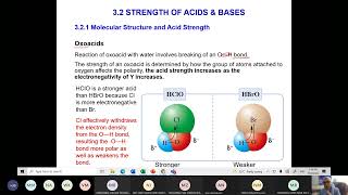 CHM096 TOPIC 3  ACIDS BASES amp IONIC EQUILIBRIA STRENGTH OF ACIDS amp BASES [upl. by Eloc876]