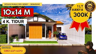 Desain Rumah 10x14 M 1 lantai  Bpk Hendy  Jasa Desain Rumah Semarang [upl. by Merci]