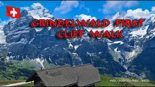 SZWAJCARIA  GRINDELWALD FIRST CLIFF WALK 4K [upl. by Eaned]