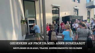 03062023 TRAUER UM PROFDRMED ARNE BURKHARDT [upl. by Ayhtak]