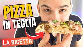 PIZZA IN TEGLIA fatta in casa Ricetta completa [upl. by Ormsby]