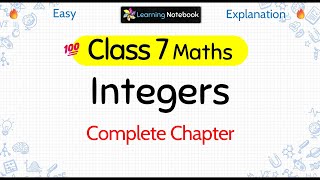 Class 7 Integers [upl. by Kendrah699]