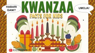 Kwanzaa Facts for Kids  Origins Traditions Symbols [upl. by Refeinnej]