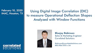 Digital Image Correlation to Measure Operational Deflection Shapes Analyzed with Window Function [upl. by Byrn]