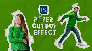 Paper Cut Out Effect in Photoshop  Paper CutOut Effect  Photoshop Tutorial [upl. by Wasson231]