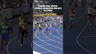 Team USA 4x100 World Relays Olympic Qualifier WIN [upl. by Isolda]