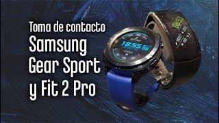 Samsung Gear amp Fit2 Pro los probamos en IFA 2017 y nos gustan [upl. by Ayotak]