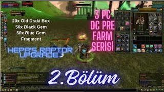 KNİGHT ONLİNE 3 PC DC PREMİUMLU FARM SERİSİ BÖLÜM 2 DRYADS FARM UPGRADEOLD DRAKİ  GEM  FRAGMENT [upl. by Yllime]