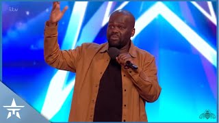 DALISO CHAPONDA ONE OF THE BEST COMEDIAN AUDITIONS EVER ON BRITAINS GOT TALENT [upl. by Navap736]