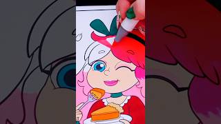 Coloring Kimmi The Clown Pumpkin Pie 🥧 thanksgiving holiday coloring art drawing ohuhumarkers [upl. by Eerehc]