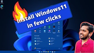 Install Windows 11 in Just 5 Clicks  Easiest method [upl. by Nnylarac]