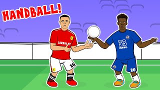 HudsonOdoi Handball🤜🏾⚽ Chelsea vs Man Utd [upl. by Ynnam]