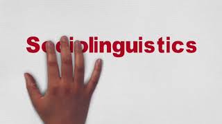 Sociolinguistics Definitions and examples summary s5 [upl. by Cami]