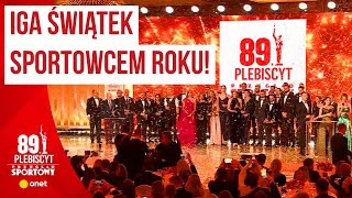 Iga Świątek po raz drugi z rzędu Sportowcem Roku Gala Mistrzów Sportu 2023 [upl. by Gujral10]