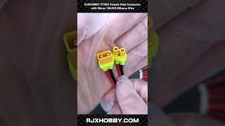 RJXHOBBY XT30U Female Male Connector with 50mm 18AWG Silicone Wire RJX3906 [upl. by Nosnorb]