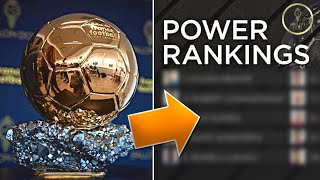 LATEST Ballon dOr 2024 Power Rankings  Nominees  Top 10  Messi  Haaland  Bellingham  Ronaldo [upl. by Gelya]