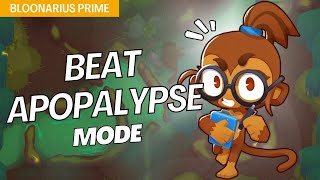 How to Beat Apopalypse Mode Medium on Bloonarius Prime  BTD6 Strategy [upl. by Aneloj]