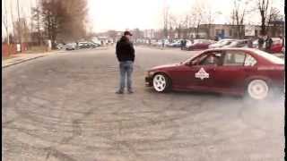 BMW E36 328i DRIFT END BURNOUT [upl. by Donaldson]