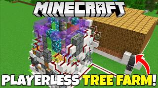 PLAYERLESS AFK TREE FARM Tutorial 2000 LogsHour Minecraft Bedrock  Xbox MCPE PS5 Switch [upl. by Petracca]