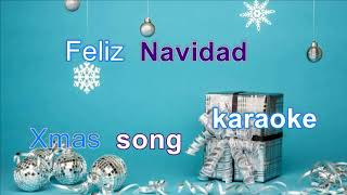 Feliz Navidad Christmas karaoke 2022 [upl. by Esiuqcaj]