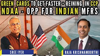 Congressman Raja Krishnamoorthi • Faster Green Cards • Hold CCP • Indian Cos can bid for US Defence [upl. by Nylrats]