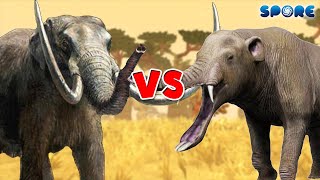 Mastodon vs Platybelodon  Cenozoic Beast Deathmatch S1E2  SPORE [upl. by Elli]