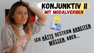 Konjunktiv II mit Modalverben  Deutsch lernen b1 b2 [upl. by Gronseth302]