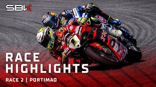 Incredible Race 2 highlights from stunning Portimao  PRTWorldSBK 🇵🇹 [upl. by Neelyahs]