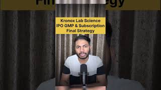 Kronox Lab Science IPO Final Decision  Latest IPO GMP election2024 exitpoll shorts stockmarket [upl. by Yzdnil]