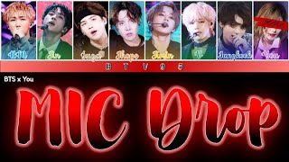 BTS 방탄소년단 quotMic Drop Korean Verquot Easy Lyrics Mic drop korean version lyrics [upl. by Boleslaw]