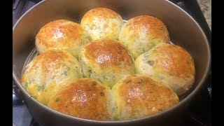 Scallion Garlic Bun Bread Recipe [upl. by Neeka]