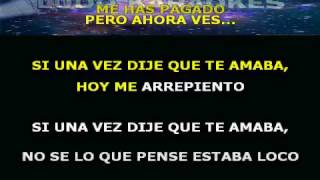 Karaoke Si Una Vez Manny Manuel [upl. by Hereld]