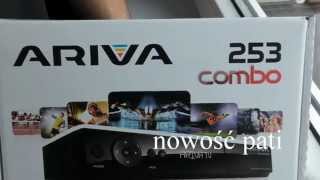 Ferguson Ariva 253 Combo DVBSS2 DVBC DVBTT2 tuner satelitarny test unboxing multiroom [upl. by Vyse44]