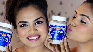 How To Remove Makeup using Coconut Oil  BEST MAKE UP REMOVER [upl. by Dora]