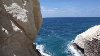 Explore The Beautiful Rosh Hanikra Grottoes [upl. by Novahc920]