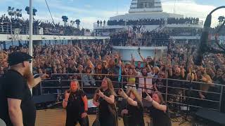 ORDEN OGAN at FULL METAL CRUISE 2018  finale [upl. by Kcirdaed]