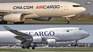 LIEGE Airport Planespotting April 2021  new Airline CMA CGM AirCargo and many Boeing 747 [upl. by Deana]