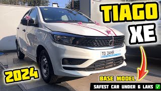 Tata Tiago XE 2024 Base Model Review ✅ Tata Tiago Base Model Review ✅ Vahan Official [upl. by Atima]