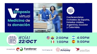 DIA1 • V Simposio Medicina de la donación • Fundonar Colombia [upl. by Nirehtak]